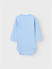 NAME IT Langærmet Body Fevan Chambray Blue